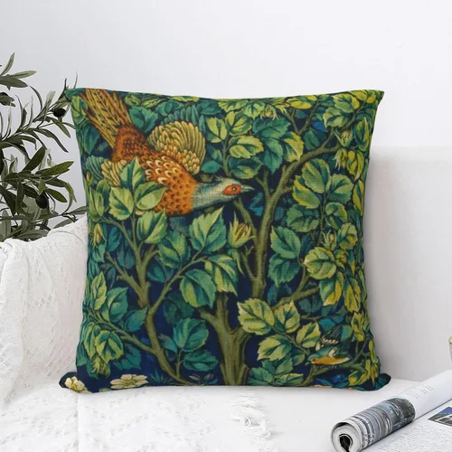 Vista 7 de William Carnations - Fundas de almohada morris con diseño floral negro y gris, 18 x 18 pulgadas, almohada estética para dormitorio, funda de William