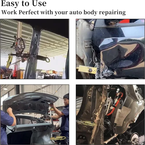 Vista 5 de Auto Car Abrazadera de reparación de abrazadera de tracción de 2 vías de 5 toneladas, agarres autoapretables, herramientas de reparación