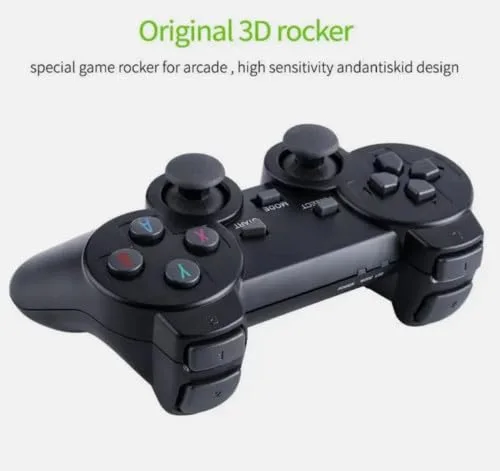 Vista 6 de SATIDI Wireless Retro Gaming Console, Plug and Play with 20000+ Built-in Classic Games, 4K HD HDMI Output for TV, Includes Dual 2.4G Wireless