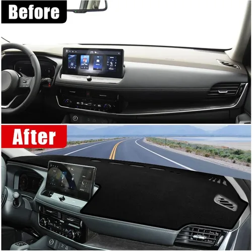 Vista 2 de Funda protectora de franela para salpicadero de automóvil, para Nissan X-Trail T33 2021 2022 2023 2024