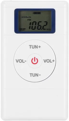 Vista 7 de Tangxi Radios portátiles para auriculares, mini sintonización digital, reproductor de audio de radio FM con cordón y auriculares, batería