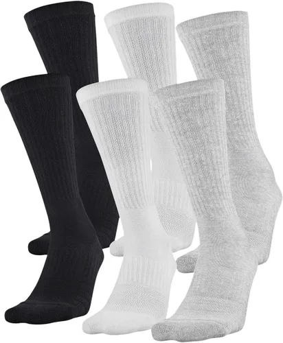 Vista 2 de Under Armour Calcetines de entrenamiento de algodón para adultos, multipares