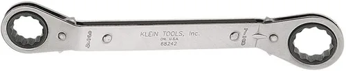 Vista 2 de Klein Tools 68238 Llave de trinquete de caja con compensación, fabricada en EE. UU., 1/2 x 9/16 pulgadas, completamente reversible