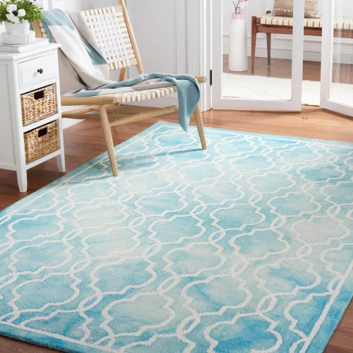 Vista 34 de SAFAVIEH Dip Dye Collection DDY539G - Alfombra decorativa de lana prémium hecha a mano con acuarela marroquí de 2 x 3 pies, color beige/marfil