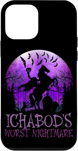 Vista 12 de iPhone 14 La peor pesadilla de Ichabod, funda de Halloween de jinete sin cabeza