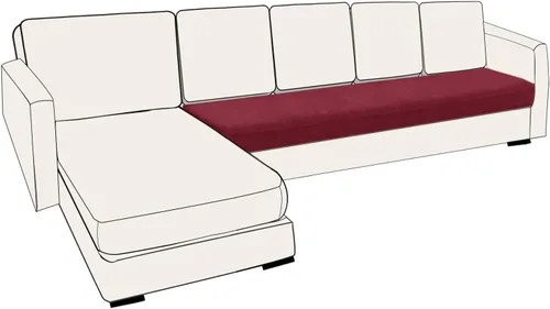 Vista 128 de UNBBRRL Fundas de cojín de asiento para sofá, elásticas, funda de cojín individual para sofá, fundas de cojín para sofá, fundas de héroe protegen