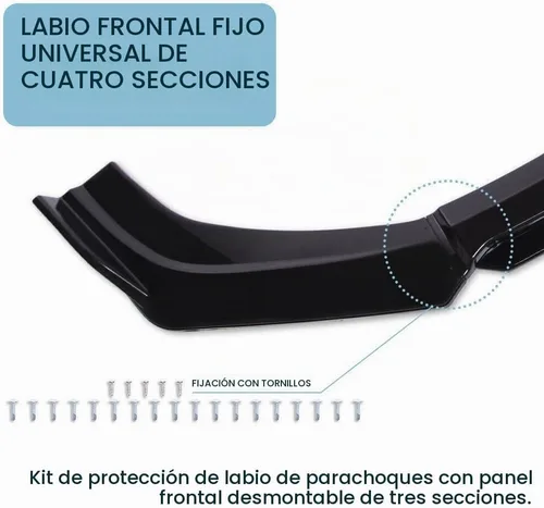 Vista 4 de Alerón divisor de labio de parachoques negro brillante compatible con Chevy Camaro LS LT1 SS Coupe Convertible 1997-2002 2010-2021 Kit de carrocería