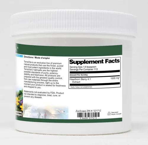 Vista 2 de Hawthorn Berry 4:1 Extracto en polvo (4 oz, ZIN: 521712)