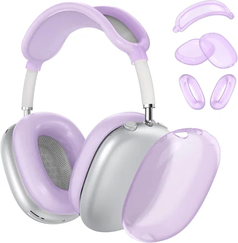 Vista 26 de Funda rígida para AirPods Max con modo de sueño, funda de transporte para auriculares con almohadillas de silicona para AirPods
