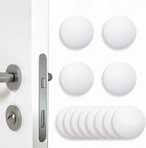 Vista 8 de Protector de Pared Pequeño para Puertas, Parachoques de Puerta de Silicona, Protector de Pared Autoadhesivo, Silenciador de Puertas, Protector
