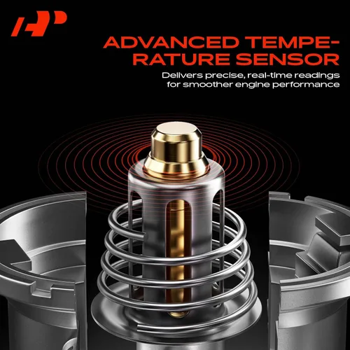 Vista 4 de A-Premium Termostato refrigerante de aluminio mejorado y conjunto de carcasa con sensor y junta tórica compatible con Chevy Cruze 2011-2016 1.8L