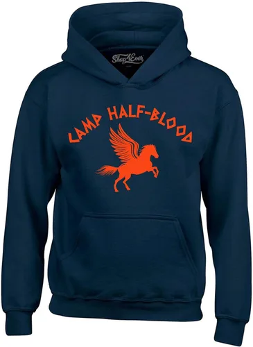 Vista 5 de shop4ever Sudaderas con capucha Camp Half Blood Orange Cool Demigods Sudaderas