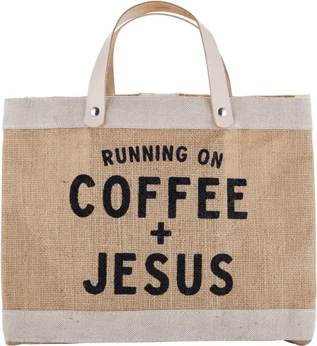 Vista 9 de Creative Brands Faithworks - Bolsa de mano inspiradora para el mercado de yute