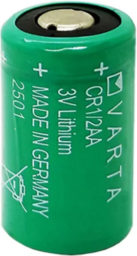 Vista 3 de Paquete de 2 baterías cilíndricas CR 1/2 AA Series de litio de 950 mAh