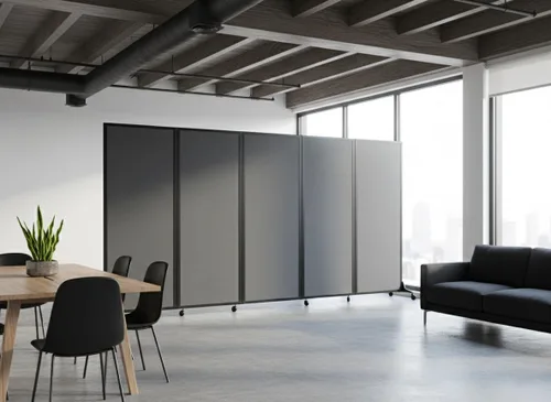 Vista 4 de Versare Easy Wall - Divisor de habitación plegable Particiones de oficina independientes Divisores de aula Ruedas de bloqueo Separador