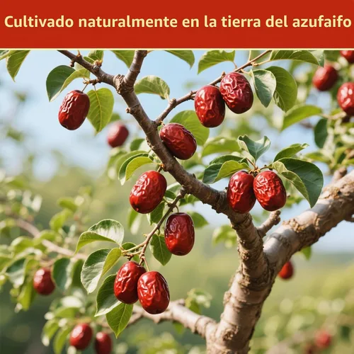 Vista 3 de Haomly Dátiles de azufaifo, 10.58 oz/300 g, aperitivo natural para la salud, dulce y masticable y deliciosos dátiles secos, dátiles rojos de gran