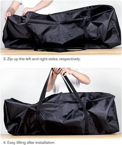 Vista 9 de Bolsa de transporte plegable para scooter eléctrico Ninebot Max G30P G30LP, portátil, impermeable, bolsa de almacenamiento de tela Oxford, bolsa