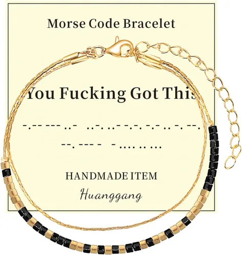 Vista 27 de Regalos inspiradores para mujeres, pulseras con código morse, mensaje secreto para hija, mamá, mejor amiga, profesora, día de la madre, día de San