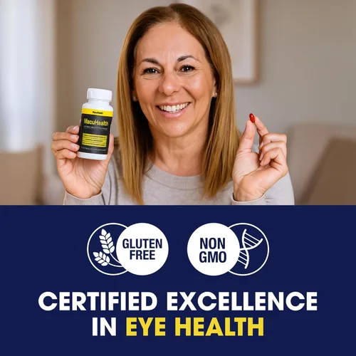 Vista 3 de Macuhealth Vitaminas oculares de triple carotenoide para adultos con luteína y zeaxantina (90 cápsulas blandas, suministro para 3 meses) y MacuWipes