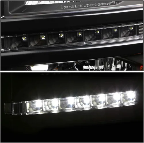 Vista 4 de DNA MOTORING HL-HPL-CSIL14-BK-AM Conjunto de faros delanteros, lado del conductor y del pasajero HPL-BKAM
