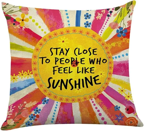 Vista 11 de Littlefa Inspiring Gifts - Funda de cojín con diseño de flores retro, funda de cojín decorativa para sala de estar, dormitorio, decoración para Sé