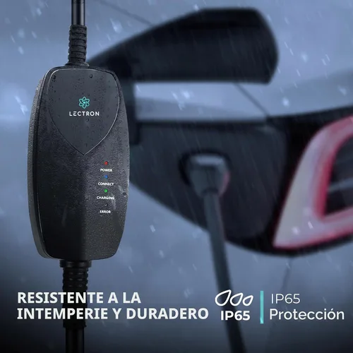 Vista 8 de Lectron Cargador Tesla de Nivel 1 (WiFi) con Control de Aplicación – 12 Amperios, 120V, Enchufe NEMA 5-15, Cable de Extensión de 16 pies, Conector