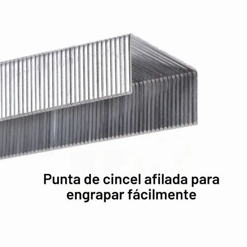 Vista 3 de Alsisk Paquete de 4000 mini grapas No.10 (más pequeñas que las grapas estándar). Plata