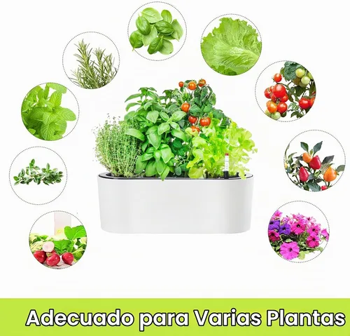 Vista 4 de SAROSORA Maceta ovalada de riego automático de 16 pulgadas con indicadores de nivel de agua para plantas y flores, hogar, jardín, exterior
