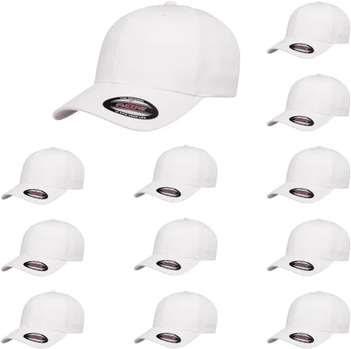 Vista 26 de Flexfit 5001 - Gorra de béisbol de sarga de algodón, 6 paneles Negro