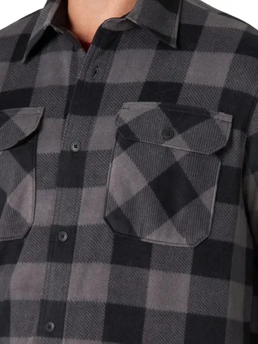 Vista 3 de Wrangler Authentics - Camisa de vellón pesado, de manga larga, para hombre