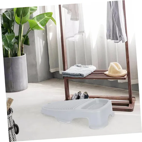 Vista 6 de SHOWERORO Tabla de lavado a mano, tabla de lavar a mano, antideslizante, mini tabla de lavar para dormitorio, ahorro de espacio, fácil de limpiar