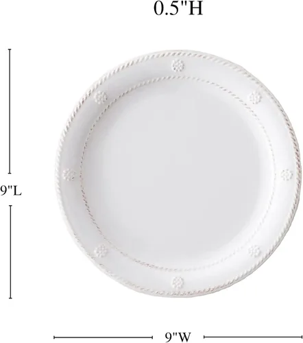 Vista 2 de Juliska Plato de ensalada de postre/ensalada de melamina Berry & Thread - Whitewash