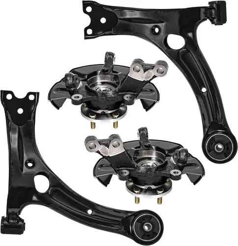 Vista 44 de Detroit Axle - 4 piezas de brazos de control traseros para Ford C-Max, Focus, Mazda 3 5, Volvo C30, C70, S40, V50, 4 brazos de control superiores e