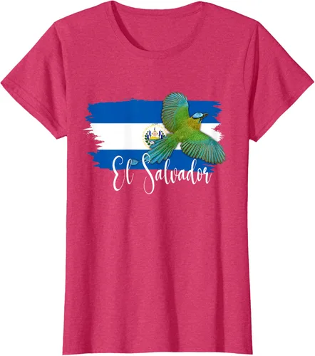Vista 10 de Camiseta con la bandera de El Salvador, mapa de El Salvador, camiseta de Salvador para mujer, Negro