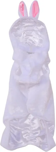 Vista 3 de Abrigo estilo conejo con capucha para perros grandes, talla XXL, XL, Blanco