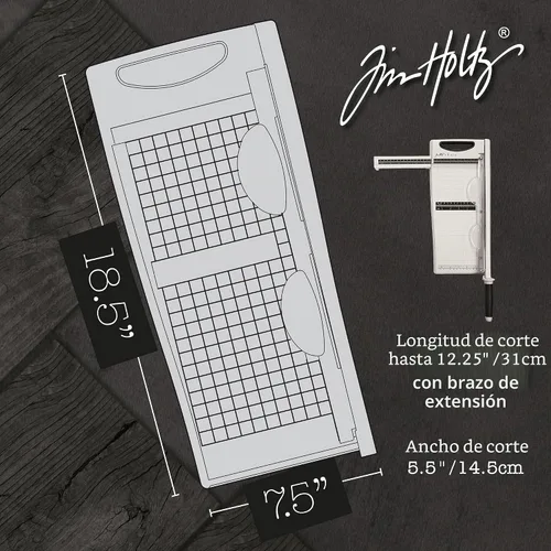 Vista 7 de Tonic Studios Tim Holtz - Cortador de papel de guillotina (12,25")