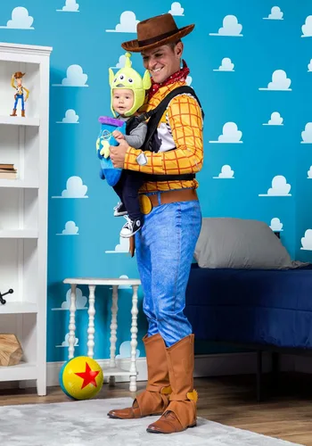 Vista 5 de Disney Toy Story Little Alien Space - Funda para portador de bebé, disfraz infantil de Halloween