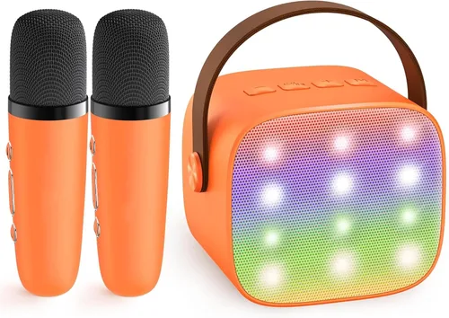 Vista 12 de YLL Máquina de karaoke para niños y adultos, regalos de cumpleaños para Negro