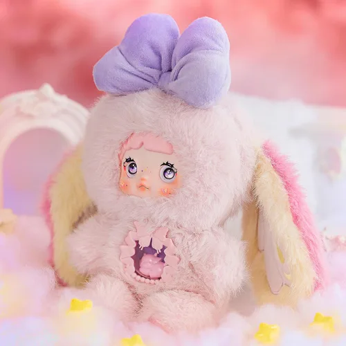Vista 5 de POP JOY Nommi - Caja ciega de peluche V6 de felpa con 3 expresiones, adorable y misterioso, juguetes de peluche para niños y coleccionistas, figura
