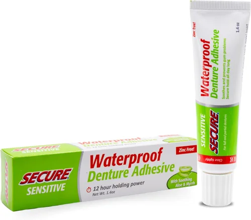 Vista 15 de Crema para dentadura postiza de Secure, 9002240001022, Un solo color, 1, 1 Sello impermeable - Ingredientes de grado alimenticio - Menos adhesivo