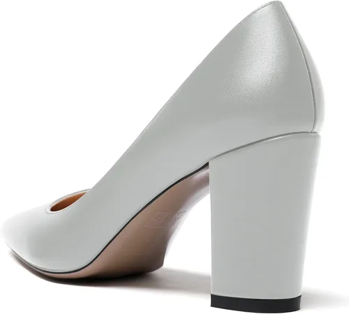 Vista 7 de WAYDERNS Zapatos de tacón alto con puntera puntiaguda mate para mujer, 3.5 pulgadas
