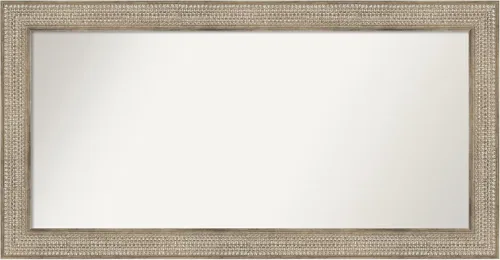 Vista 58 de Amanti Art Espejo de baño plateado para sobre fregadero, 26 x 26 pulgadas, espejo cuadrado de níquel pulido, marco de madera tradicional mediano, se