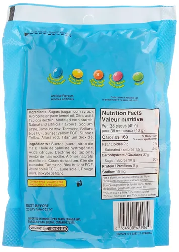 Vista 5 de Skittles Tropical, Mega Pack, 11.28oz/320gm