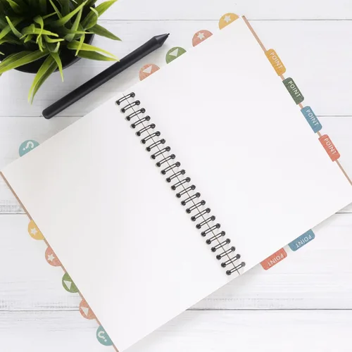 Vista 2 de NUOBESTY Notas para libros, 6 hojas, etiquetas adhesivas para cuadernos, pestañas adhesivas para libros