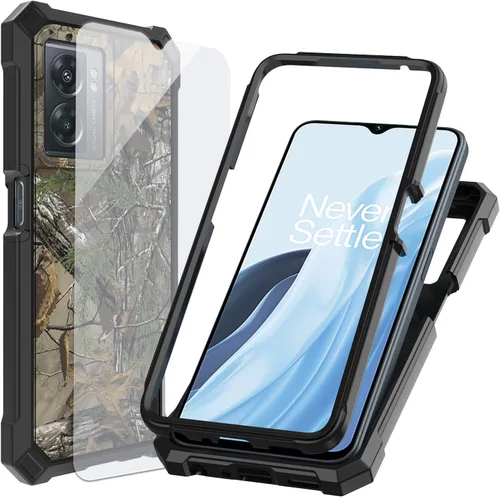 Vista 12 de Ailiber - Funda delgada para OnePlus Nord N300 5G, protector de pantalla Protector de poliuretano termoplástico resistente de doble capa a prueba