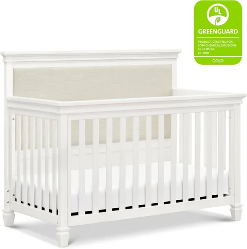 Vista 3 de Namesake Darlington - Cuna convertible 4 en 1, color blanco cálido