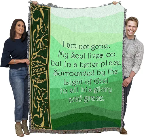 Vista 26 de Pure Country Weavers Manta con texto en inglés «Wherever A Beautiful Soul Has Been, There is A Trail of Beautiful Memories», tapiz de regalo