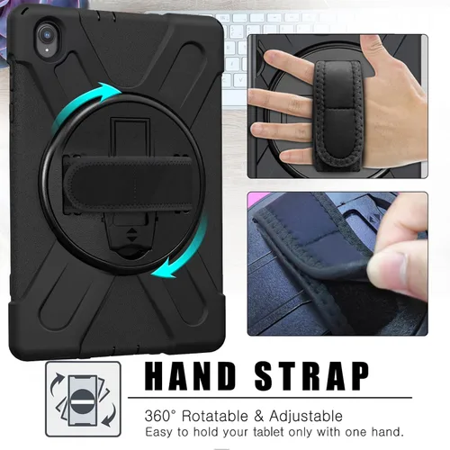 Vista 7 de ProCase Funda Lenovo Tab K10 de 10.3 pulgadas 2021 / M10 FHD Plus (2ª generación 2020), resistente a prueba de golpes, con soporte giratorio