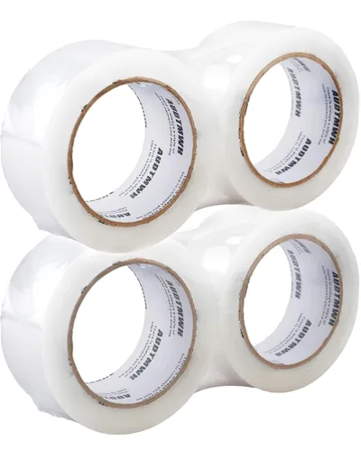 Vista 10 de AUDTMWH Cinta de embalaje con dispensador, 1.88" x 48 yardas, 2 rollos con 1 dispensador