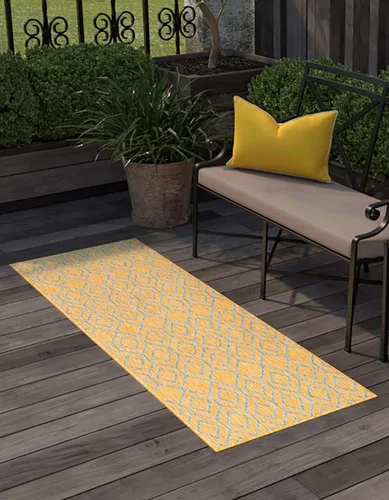 Vista 32 de Jill Zarin Outdoor Collection - Alfombra de área - Turcas y Caicos (2' 2" x 3' 1" Rectángulo Beige/Marrón)